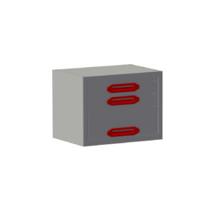 Schubladenschrank B0507xT360xH385 mm mit 3 Schubladen (H 2x070; 1x175)
