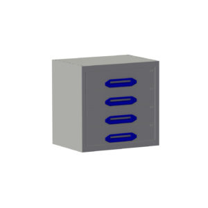 Schubladenschrank B0507xT360xH490 mm mit 4 Schubladen (H 4x105)