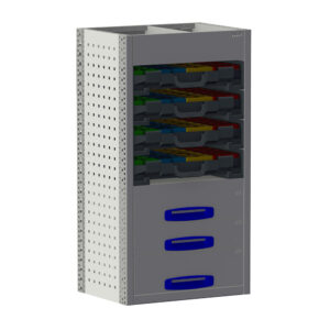 Koffer-/Schubladenschrank – Breite 507 mm – Tiefe 360 mm – Höhe 945 mm