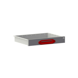 Lade HD B0447xB360xH070 mm grau/rot
