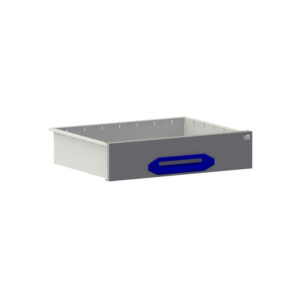 HD Schublade B0447xT360xH105 mm grau/blau