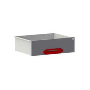 Schublade HD B0447xD360xH140 mm grau/rot
