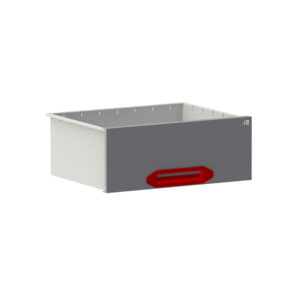 Lade HD B0447xB360xH175 mm grau/rot